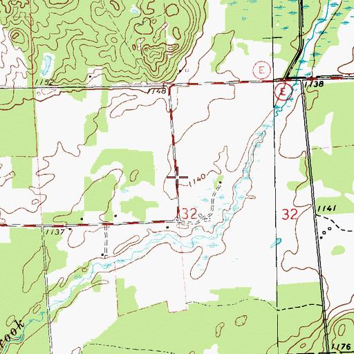 Topographic Map of Willie's Airport, WI