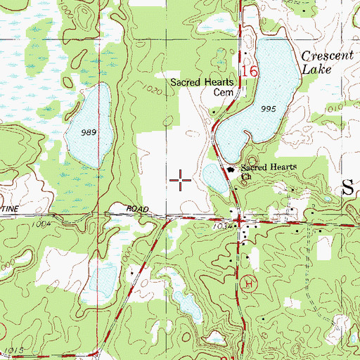 Topographic Map of Alpha Hotel Airport, WI