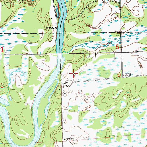 Topographic Map of Taylorport Airport, WI