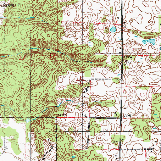 Topographic Map of Flying J Airport, WI