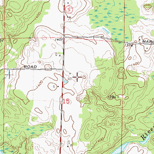 Topographic Map of Rag Wing Airport, WI