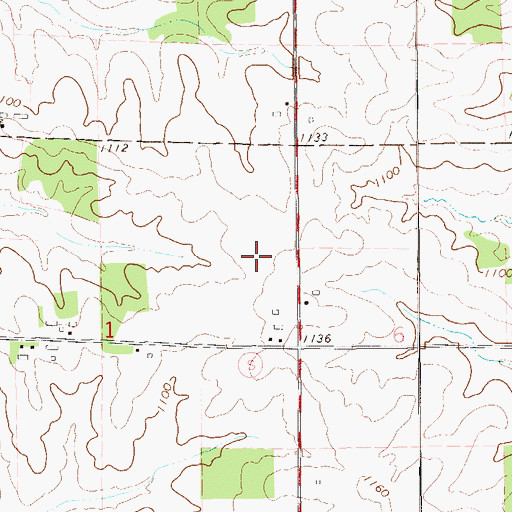 Topographic Map of Ottman Landing, WI