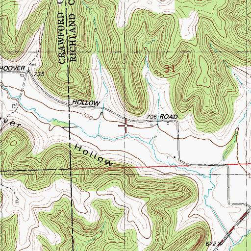 Topographic Map of Sky Hollow Airport, WI