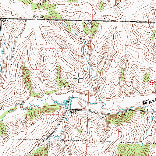 Topographic Map of Whoopy Hollow Aerodrome, WI