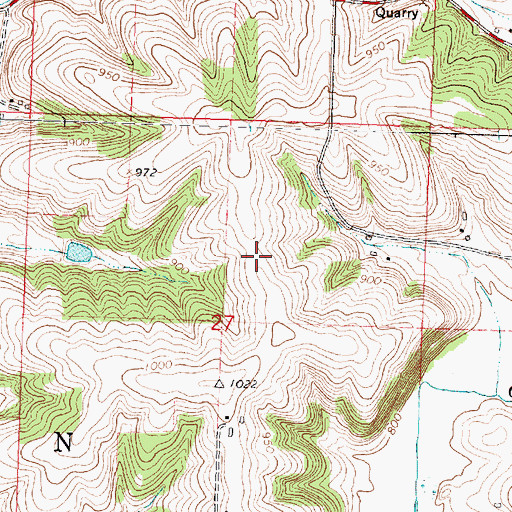 Topographic Map of Hughes Airport, WI