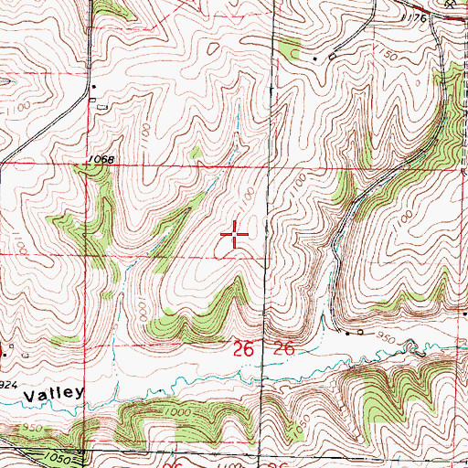 Topographic Map of Cardinal Ridge Airport, WI