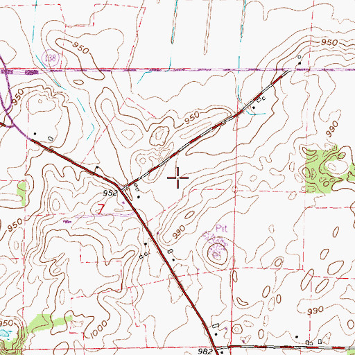 Topographic Map of Spiegel Field, WI