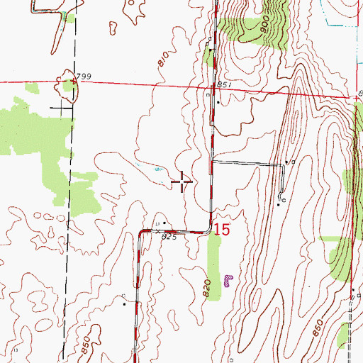 Topographic Map of Al's Airway, WI