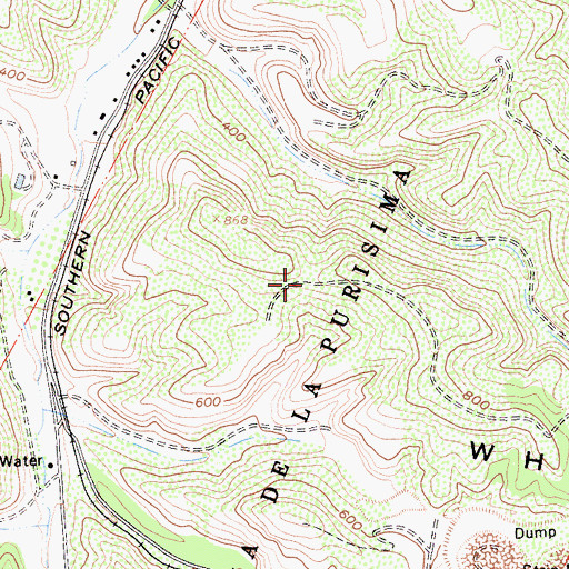 Topographic Map of La Mission Vieja De La Purisima, CA