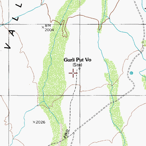 Topographic Map of Gurli Put Vo, AZ