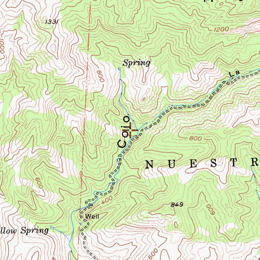 Topographic Map of La Olla, CA
