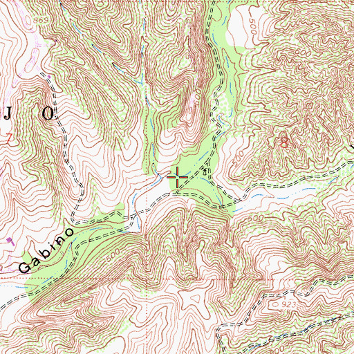 Topographic Map of La Paz Canyon, CA