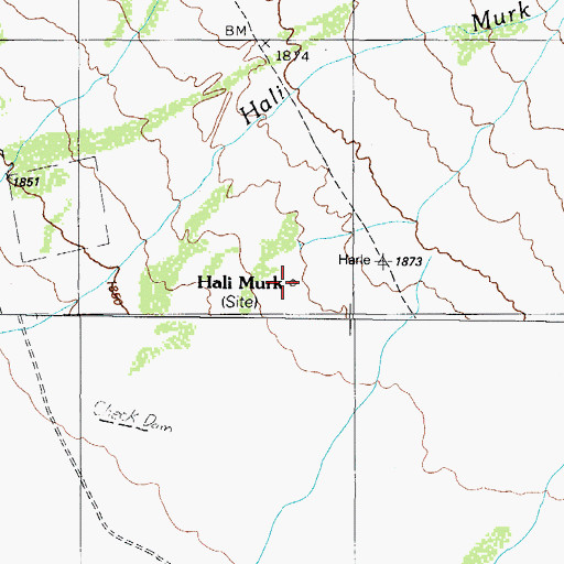 Topographic Map of Hali Murk, AZ