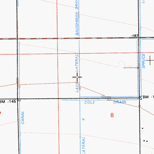 Topographic Map of Lack Lateral, CA