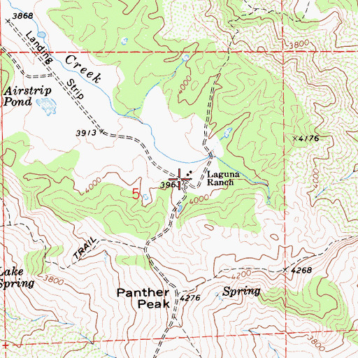 Topographic Map of Laguna Ranch, CA
