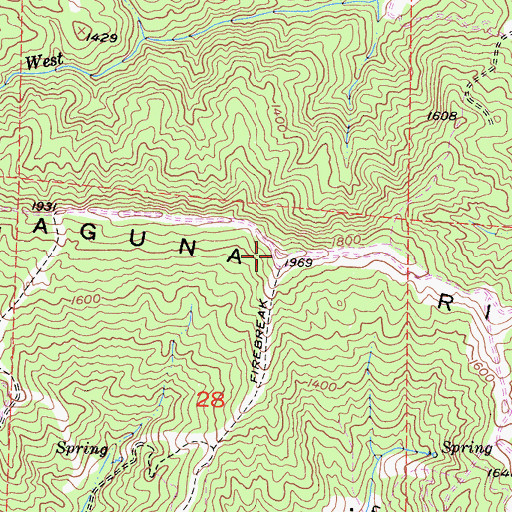 Topographic Map of Laguna Ridge, CA