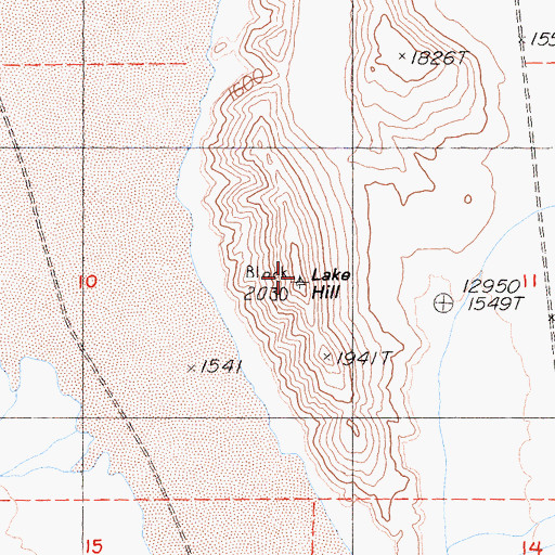 Topographic Map of Lake Hill, CA