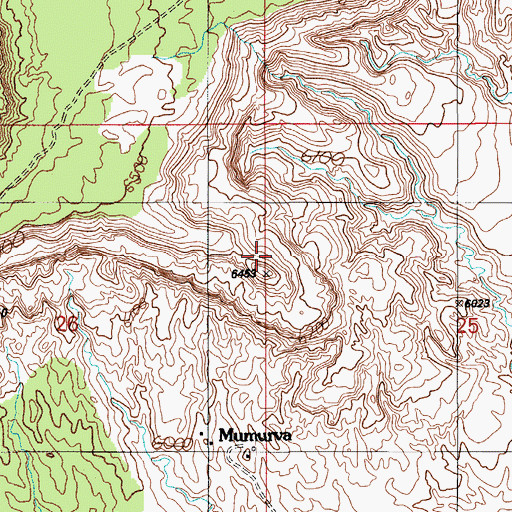 Topographic Map of Huk Ovi, AZ