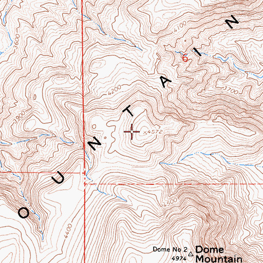 Topographic Map of Lava Mountains, CA