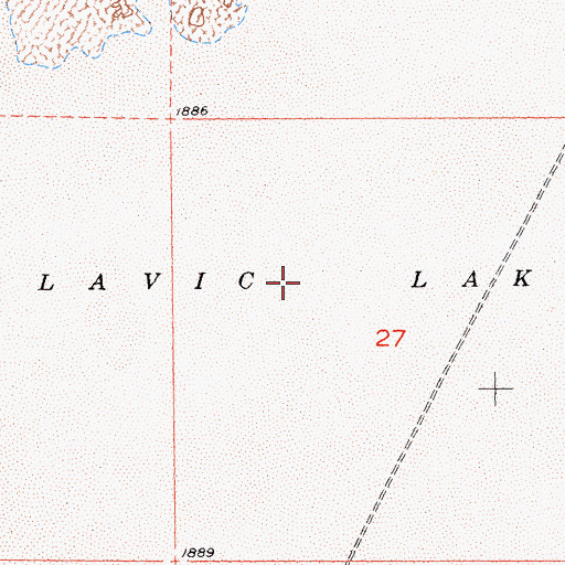 Topographic Map of Lavic Lake, CA