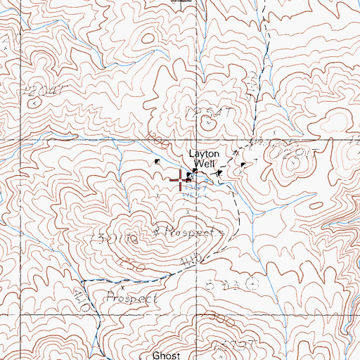 Topographic Map of Layton Well, CA
