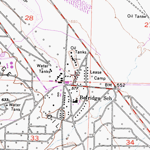 Topographic Map of Lease Camp, CA