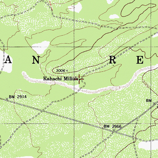 Topographic Map of Kahachi Miliuk, AZ