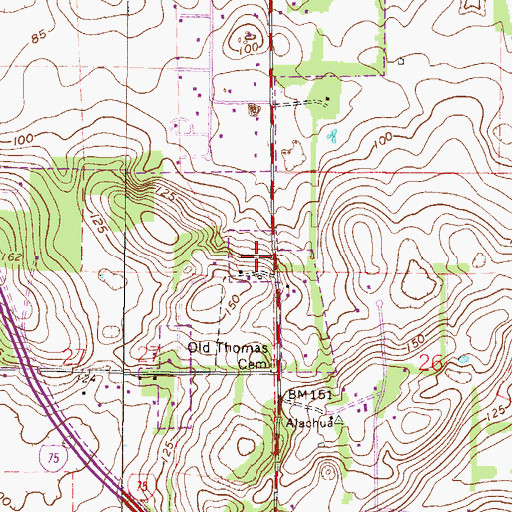Topographic Map of Kingdom Hall of Jehovahs Witnesses, FL