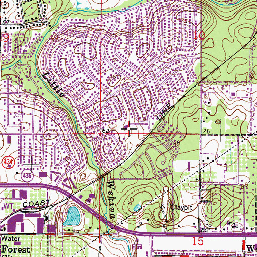 Topographic Map of Westmonte Recreation and Civic Center, FL