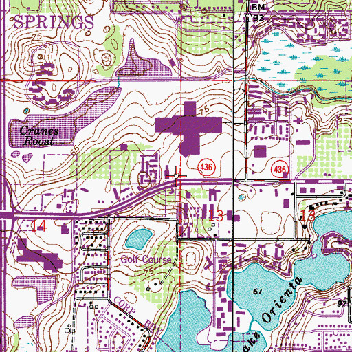 Topographic Map of Collegiate Corner Shopping Center, FL