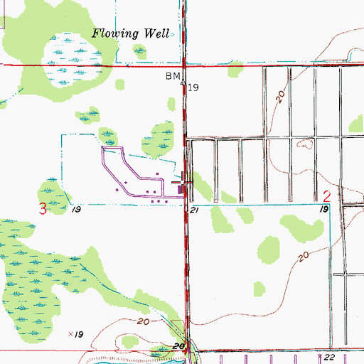 Topographic Map of Upper Room House of Prayer Pentecostal Church, FL