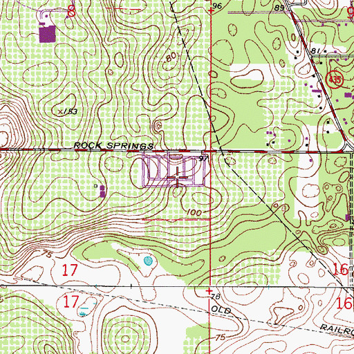 Topographic Map of Brightwood Manor Trailer Park, FL