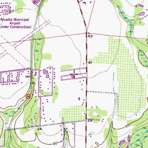 Topographic Map of Sunrise Mobile Home Park, FL
