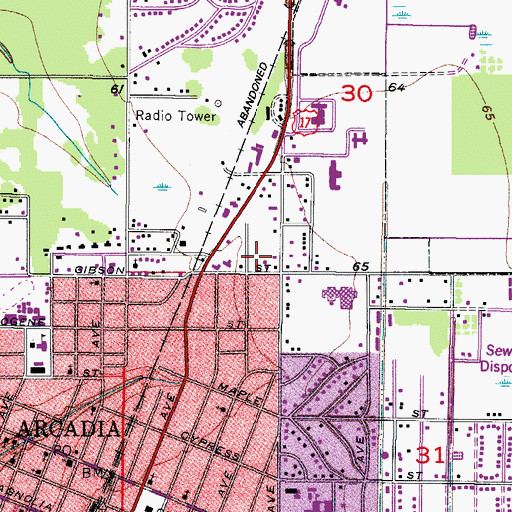 Topographic Map of The Church of Jesus Christ of Latter Day Saints, FL