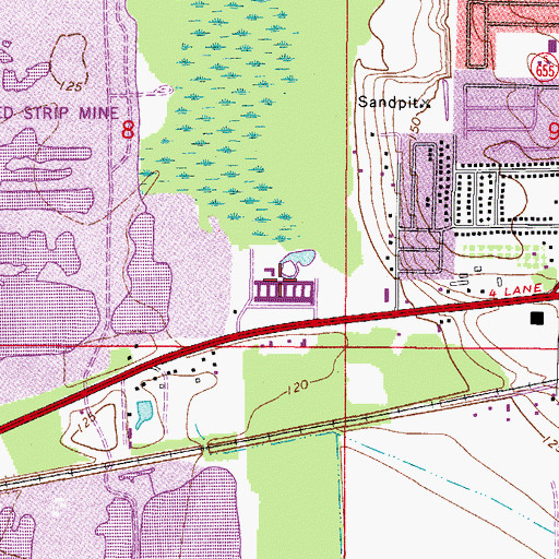 Topographic Map of Genesis Zoology Center, FL