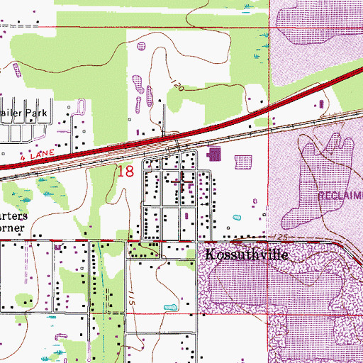 Topographic Map of Eagle Trailer Park, FL