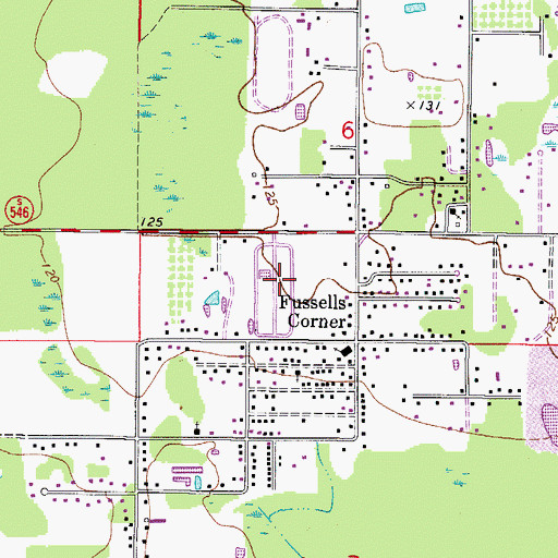 Topographic Map of Kris Mobile Home Park, FL