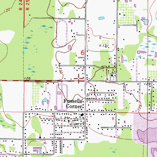 Topographic Map of Tower Manor Mobile Home Community, FL