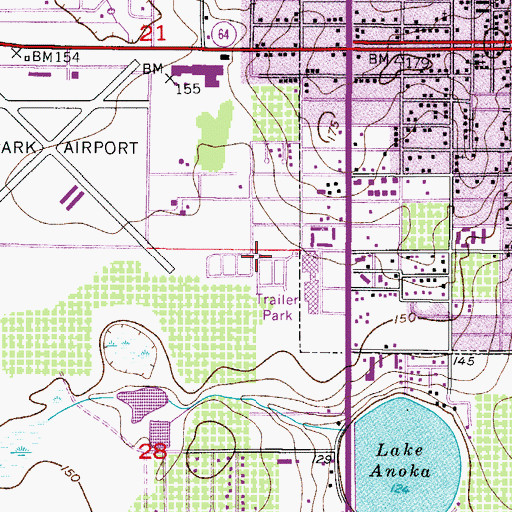 Topographic Map of Villa del Sol Mobile Home Park, FL
