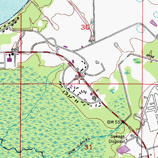 Topographic Map of Avon Park Correctional Institution, FL