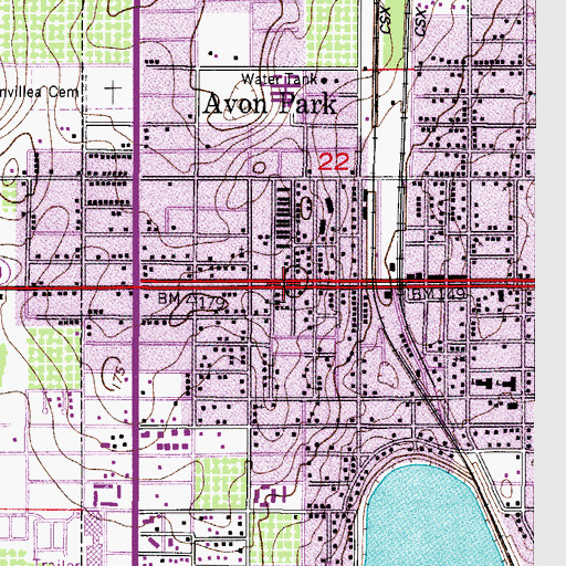 Topographic Map of Church of the Nazarene, FL