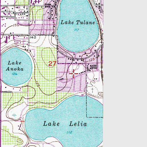 Topographic Map of Emmanuel Church of the Living God, FL