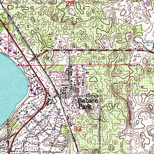 Topographic Map of Reed Mobile Home Park, FL