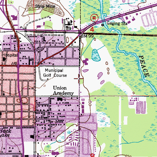 Topographic Map of Ballenisles Country Club, FL