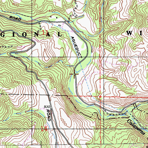 Topographic Map of Leyden Creek, CA