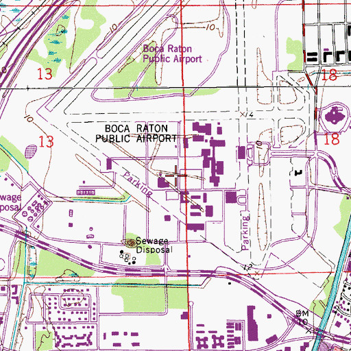 Topographic Map of Florida Atlantic University Boca Raton Campus Carole and Barry Kaye Performing Arts Auditorium, FL