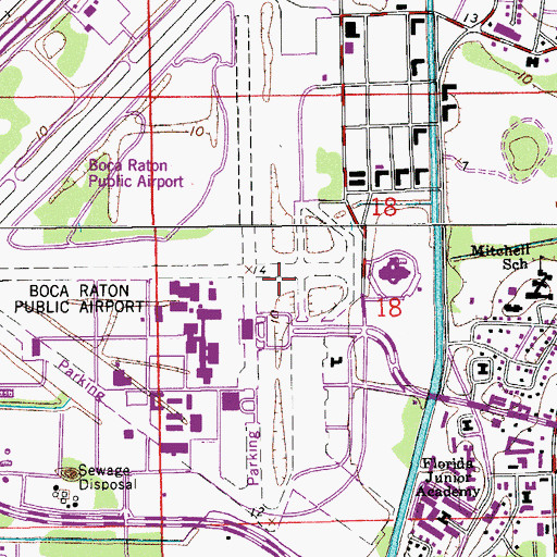 Topographic Map of Florida Atlantic University Boca Raton Campus Charles E Schmidt Biomedical Science Center, FL