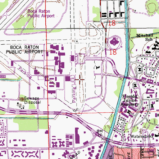 Topographic Map of Florida Atlantic University Boca Raton Campus Dorothy F Schmidt Visual Arts Building, FL