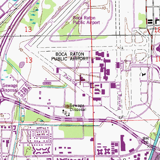 Topographic Map of Florida Atlantic University Boca Raton Campus Student Activities Center, FL