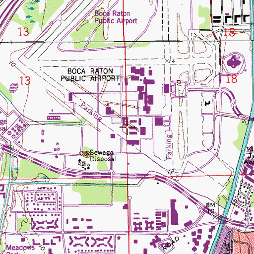 Topographic Map of Florida Atlantic University Boca Raton Campus Student Housing Services, FL